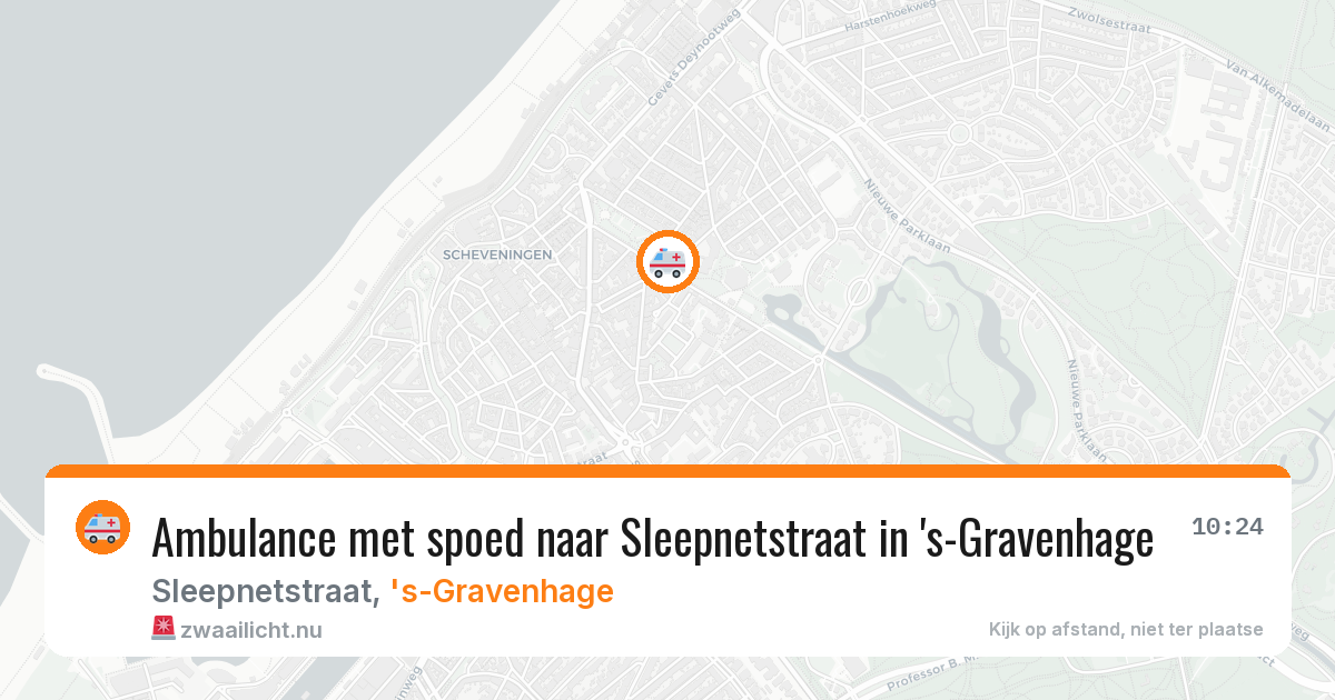 Ambulance met spoed naar Sleepnetstraat in 's-Gravenhage — 3 jun 2026