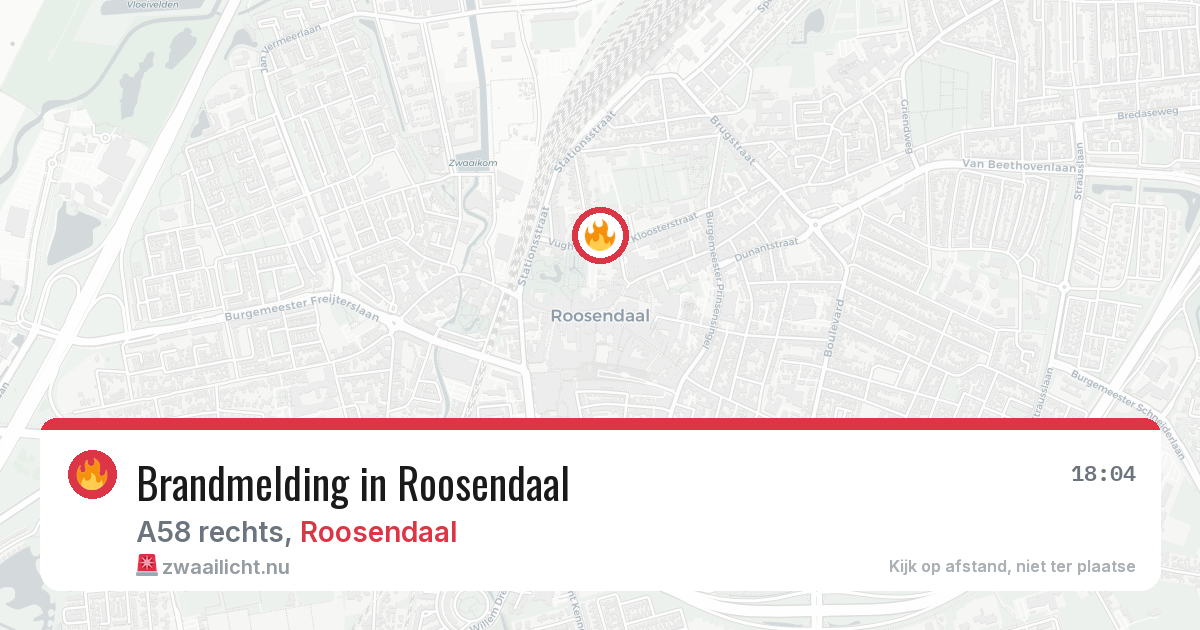 Brandmelding in Roosendaal — 23 jul 2026