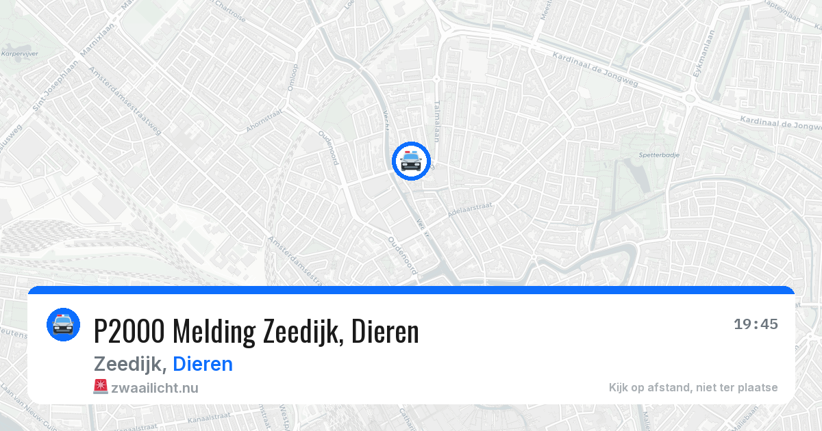 P2000 Melding Zeedijk, Dieren — 11 jul 2026