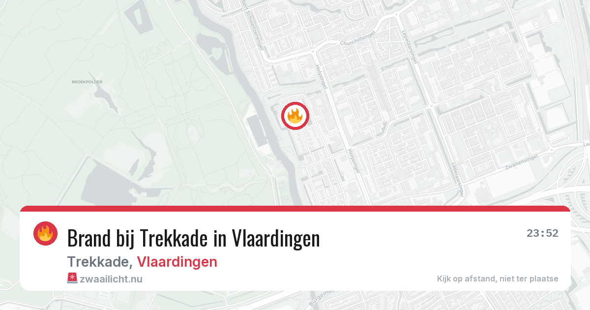 Brand bij Trekkade in Vlaardingen — 11 jul 2026