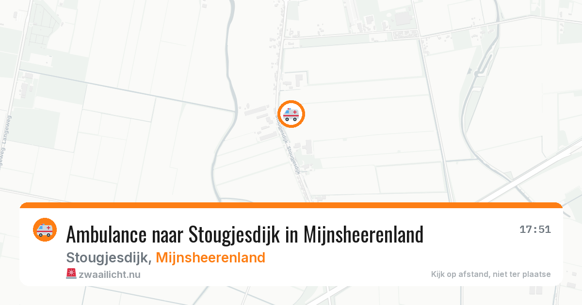 Ambulance naar Stougjesdijk in Mijnsheerenland — 25 mei 2026