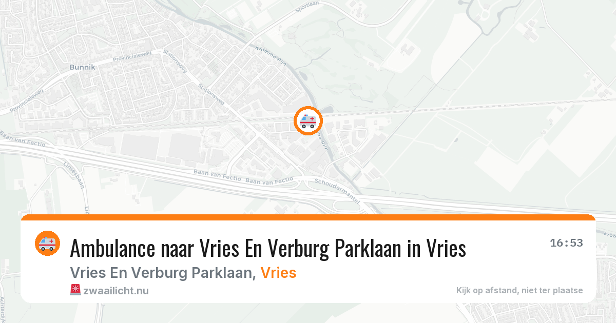 Ambulance naar Vries En Verburg Parklaan in Vries — 31 jan 2026