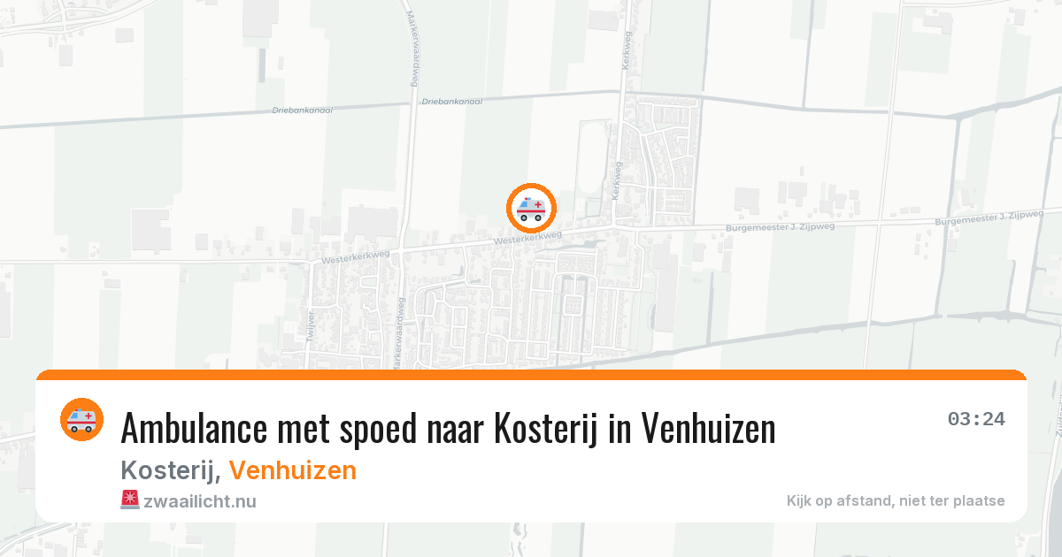 Ambulance met spoed naar Kosterij in Venhuizen — 1 apr 2026