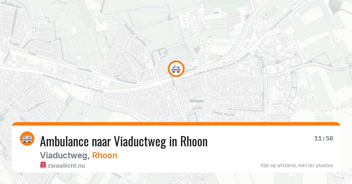 Ambulance naar Viaductweg in Rhoon — 18 mrt 2026