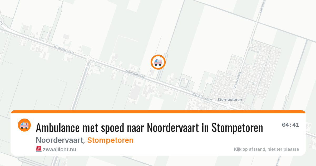Ambulance met spoed naar Noordervaart in Stompetoren — 24 jun 2026