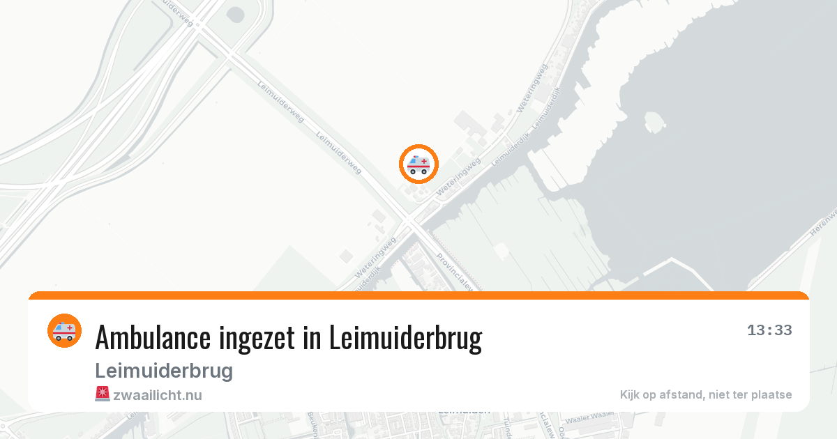 Ambulance ingezet in Leimuiderbrug — 17 jul 2026