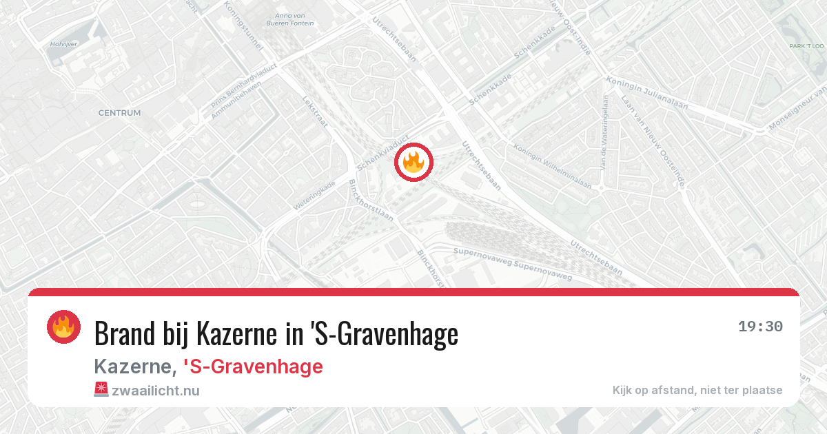 Brand bij Kazerne in 'S-Gravenhage — 7 mei 2026