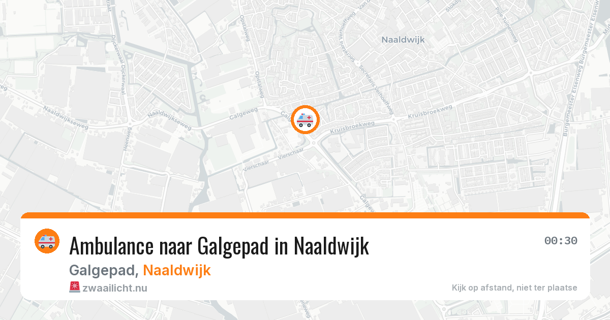 Ambulance naar Galgepad in Naaldwijk — 29 mrt 2026