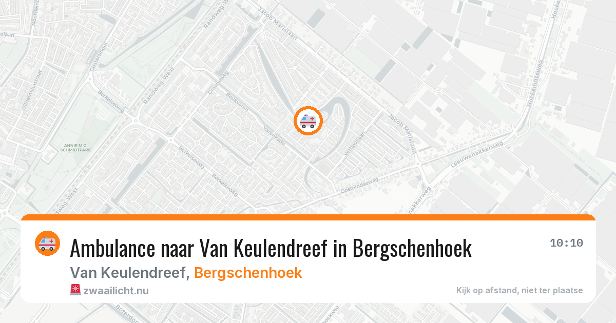Ambulance naar Van Keulendreef in Bergschenhoek — 9 mei 2026