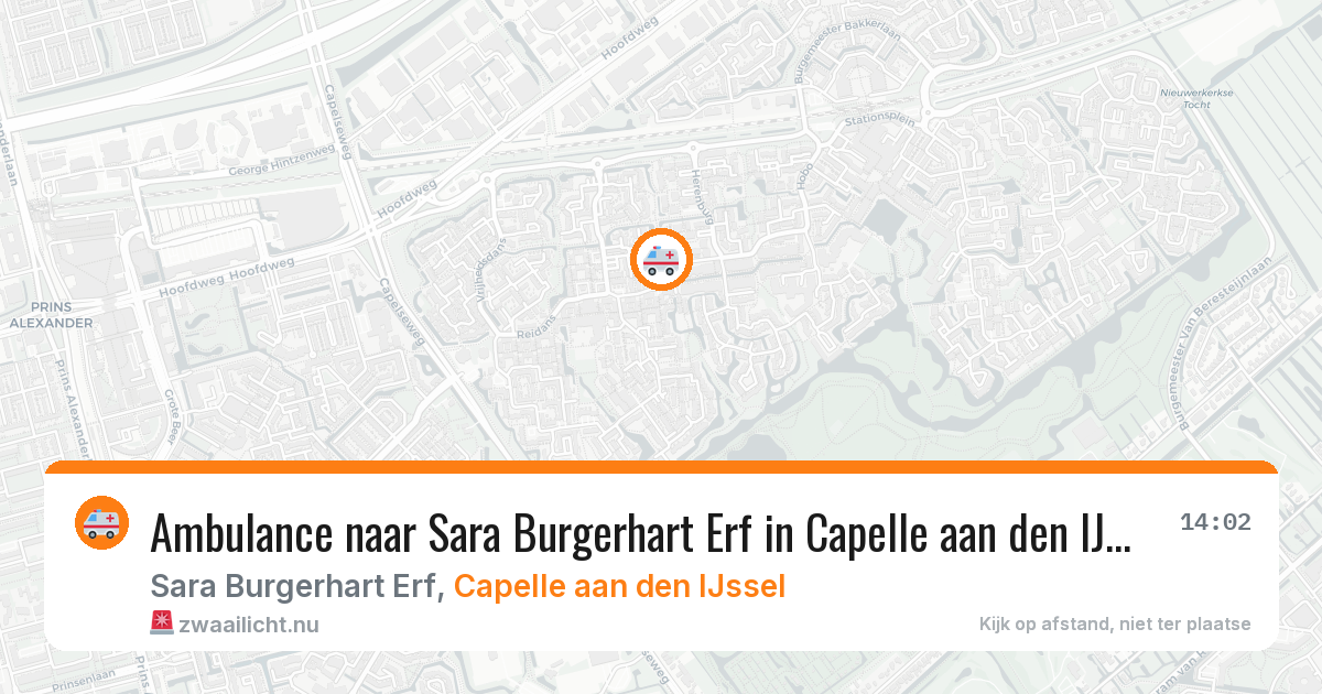Ambulance naar Sara Burgerhart Erf in Capelle aan den IJssel — 26 jul 2026