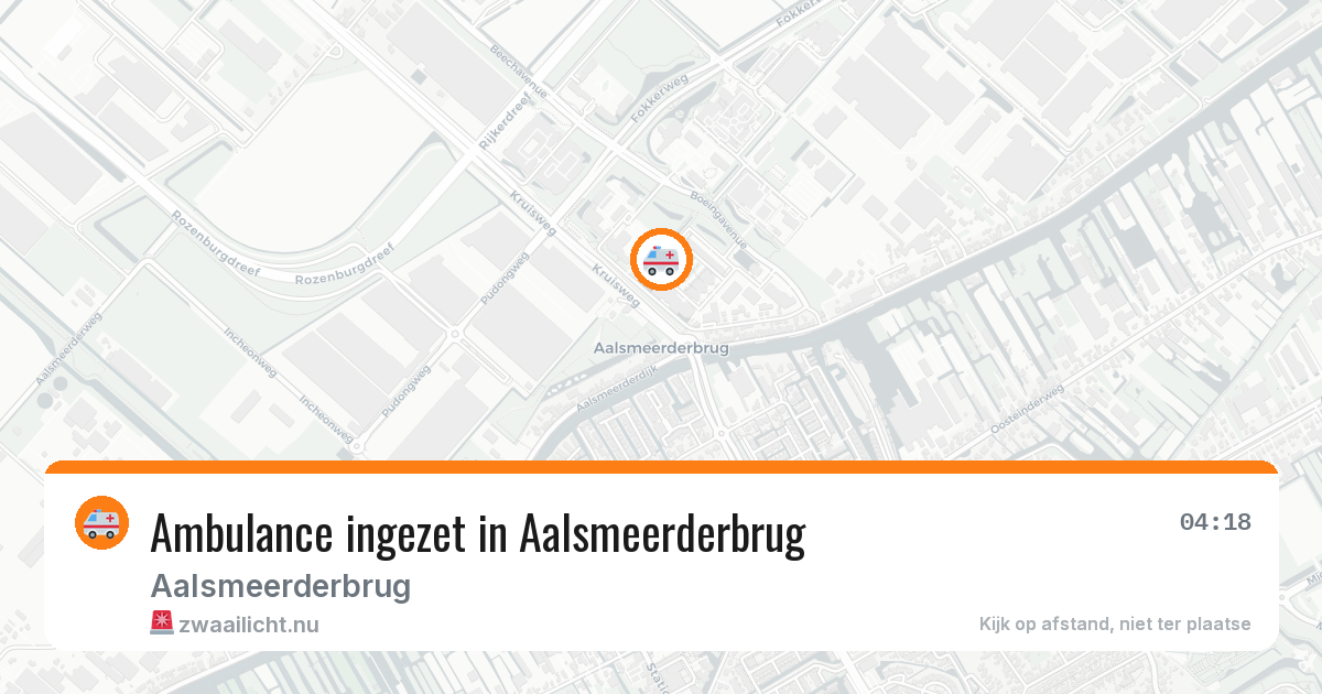 Ambulance ingezet in Aalsmeerderbrug — 21 jul 2026