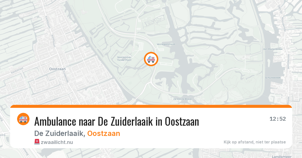 Ambulance naar De Zuiderlaaik in Oostzaan — 14 jul 2026