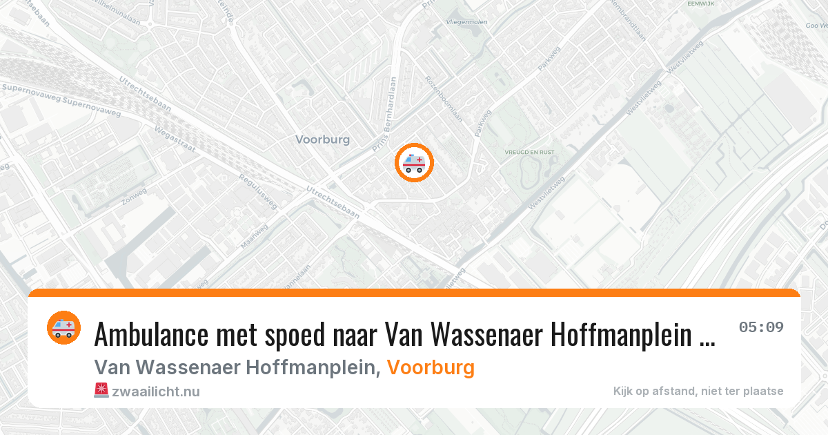 Ambulance met spoed naar Van Wassenaer Hoffmanplein in Voorburg — 17 jul 2026