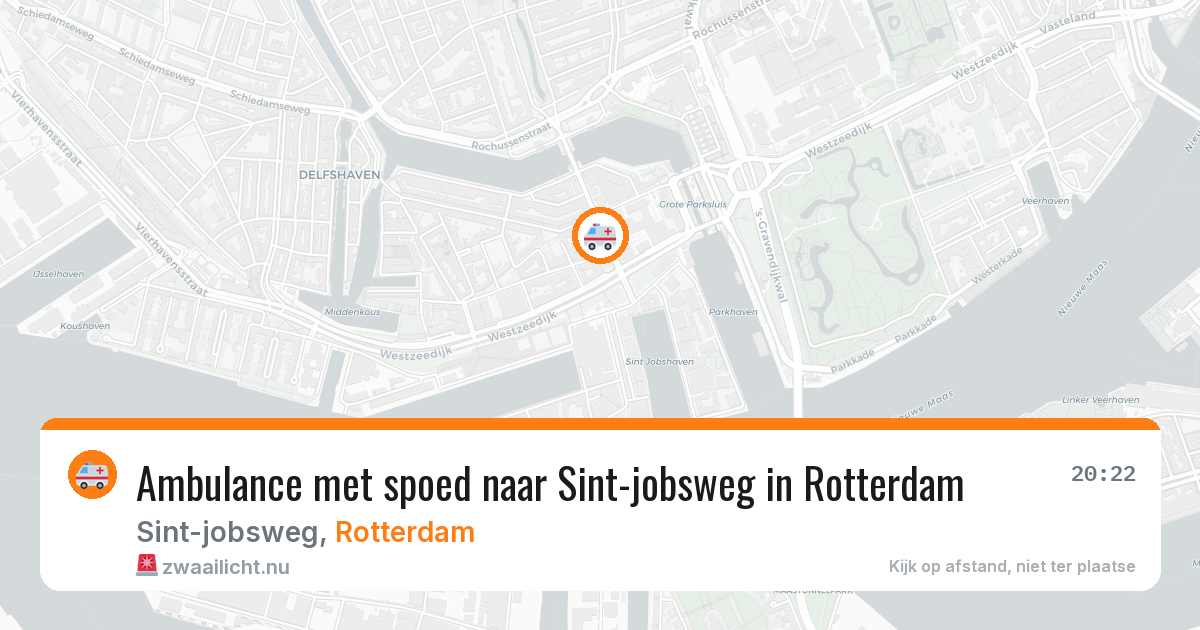 Ambulance met spoed naar Sint-jobsweg in Rotterdam — 14 jul 2026