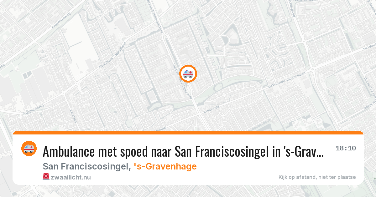 Ambulance met spoed naar San Franciscosingel in 's-Gravenhage — 27 jan 2026