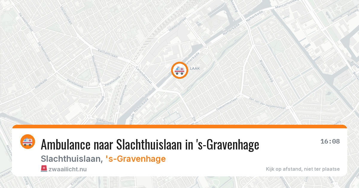 Ambulance naar Slachthuislaan in 's-Gravenhage — 3 mei 2026