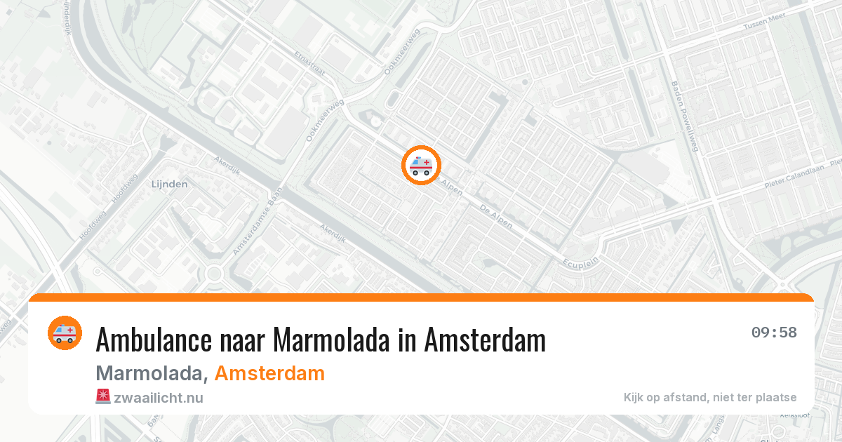 Ambulance naar Marmolada in Amsterdam — 3 jun 2026