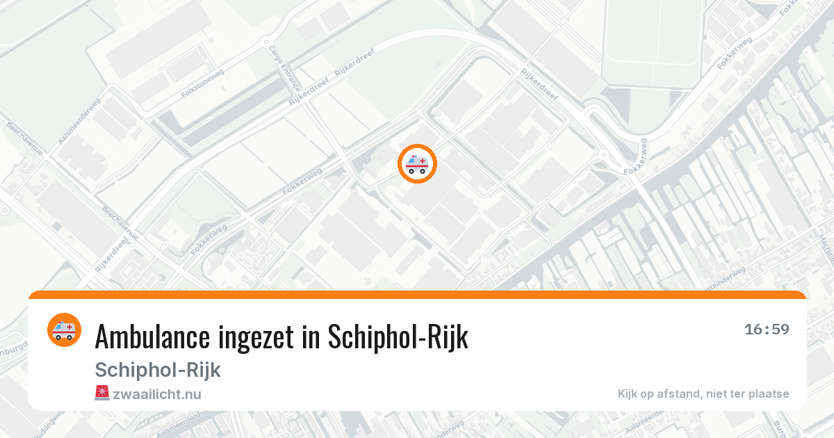 Ambulance ingezet in Schiphol-Rijk — 21 apr 2026