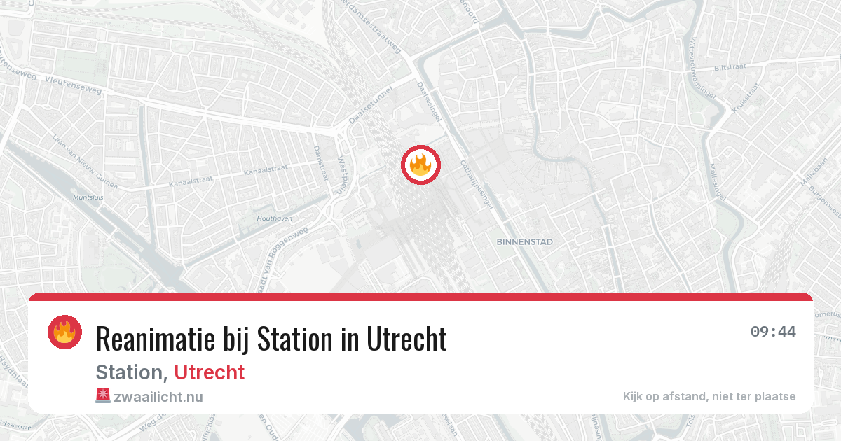 Reanimatie bij Station in Utrecht — 18 mei 2026