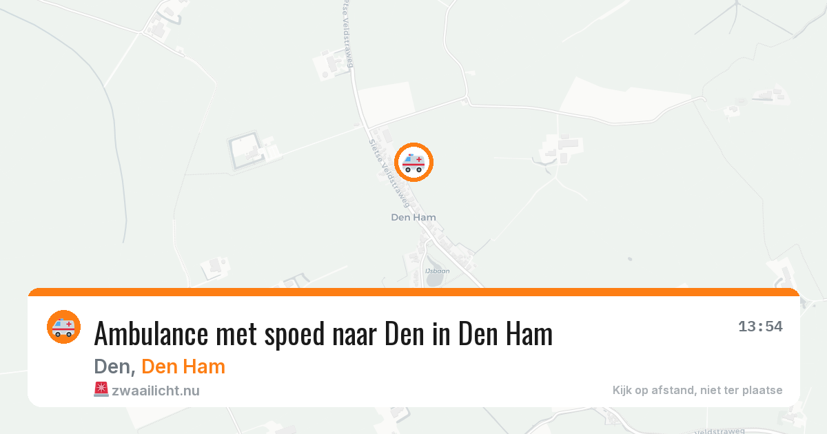 Ambulance met spoed naar Den in Den Ham — 7 mrt 2026