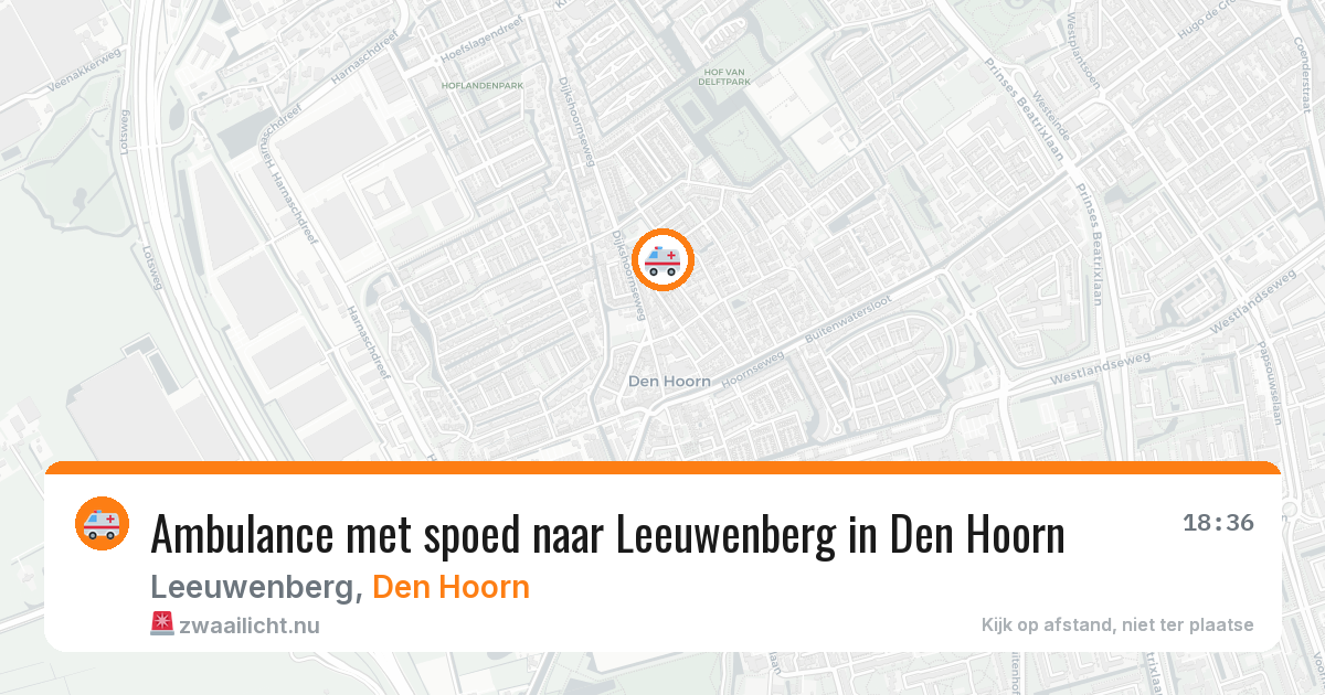 Ambulance met spoed naar Leeuwenberg in Den Hoorn — 30 mrt 2026