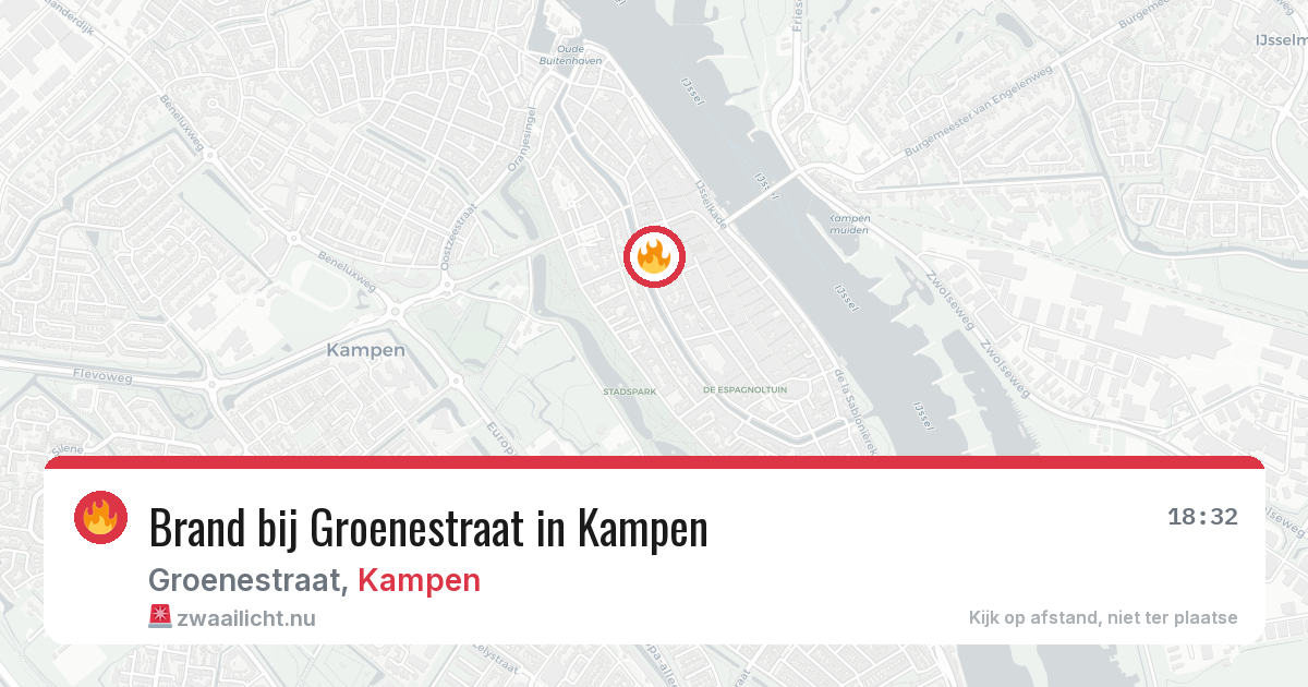Brand bij Groenestraat in Kampen — 10 jul 2026