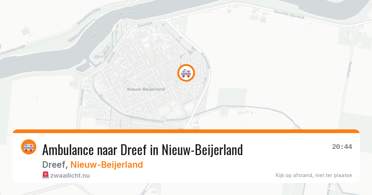 Ambulance naar Dreef in Nieuw-Beijerland — 7 mei 2026