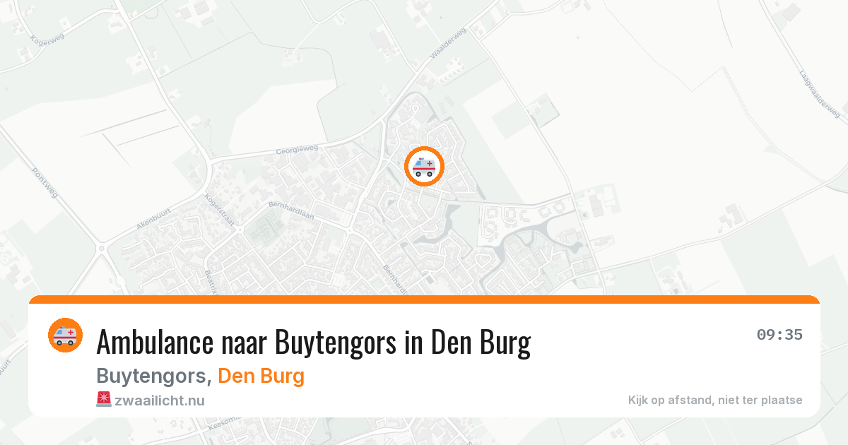 Ambulance naar Buytengors in Den Burg — 18 jul 2026
