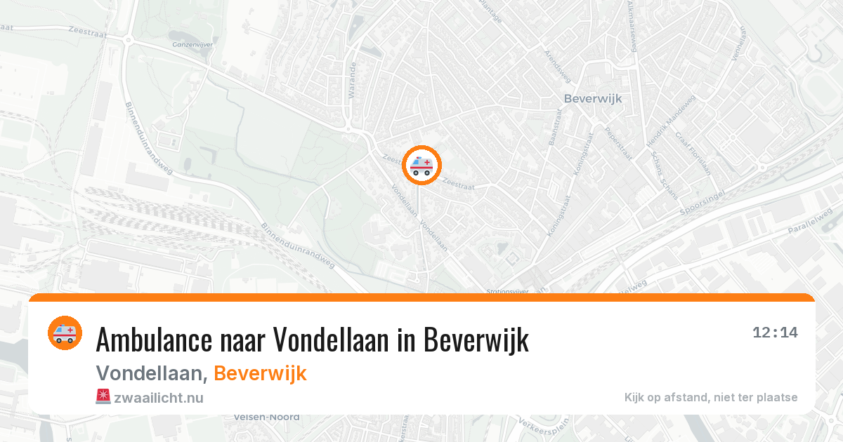 Ambulance naar Vondellaan in Beverwijk — 17 mrt 2026