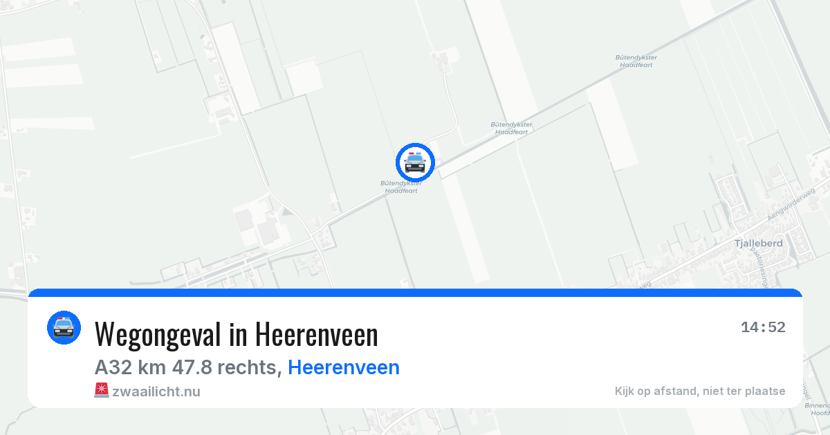 Wegongeval in Heerenveen — 12 apr 2026