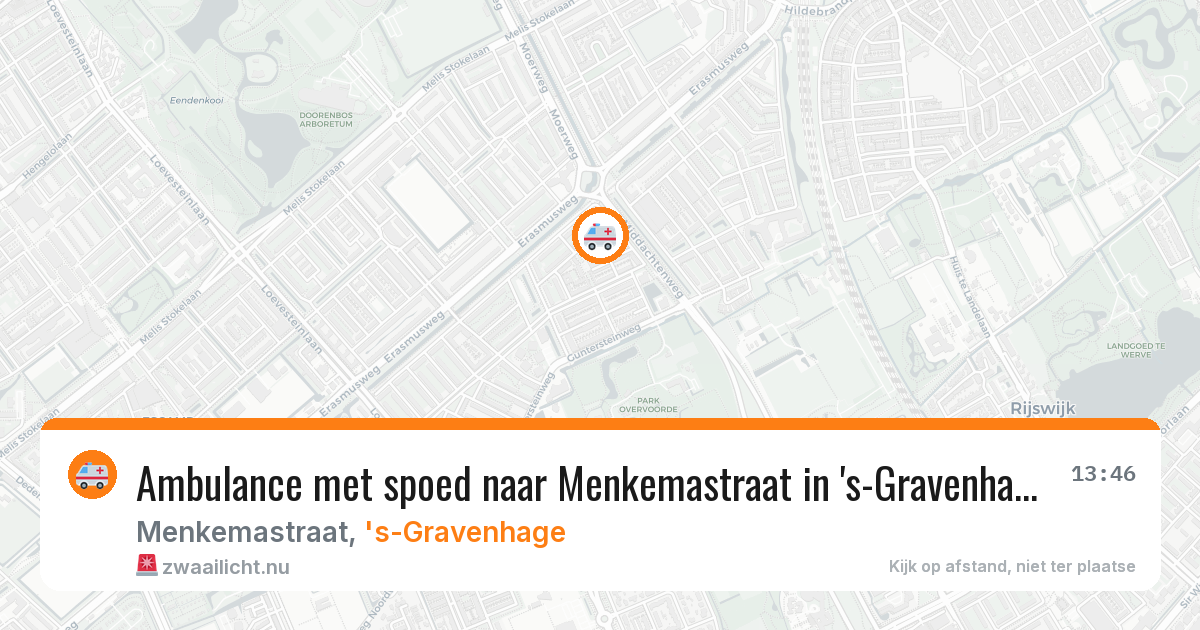 Ambulance met spoed naar Menkemastraat in 's-Gravenhage — 11 feb 2026
