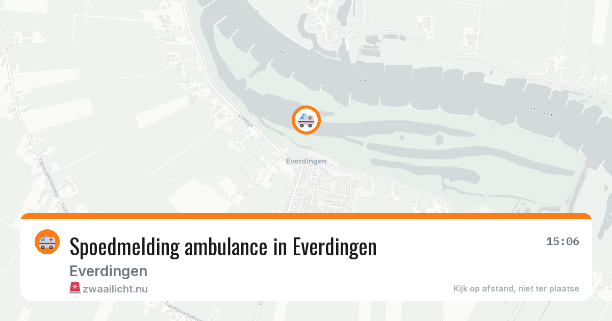 Spoedmelding ambulance in Everdingen — 8 jun 2026
