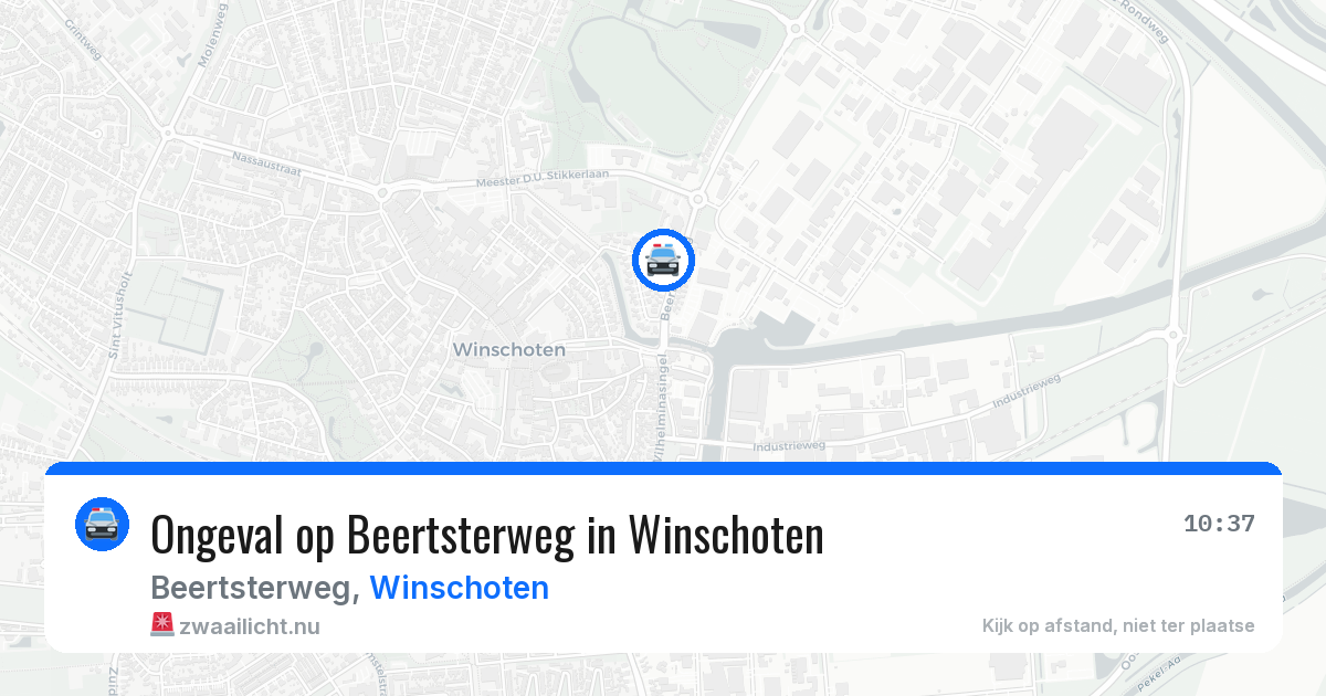 Ongeval op Beertsterweg in Winschoten — 19 mei 2026