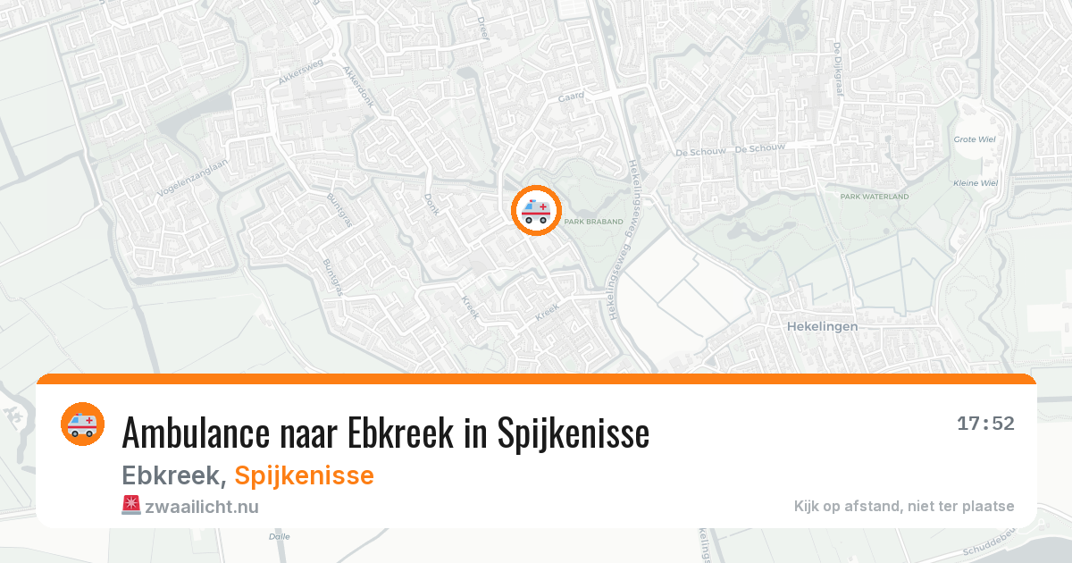 Ambulance naar Ebkreek in Spijkenisse — 15 jul 2026
