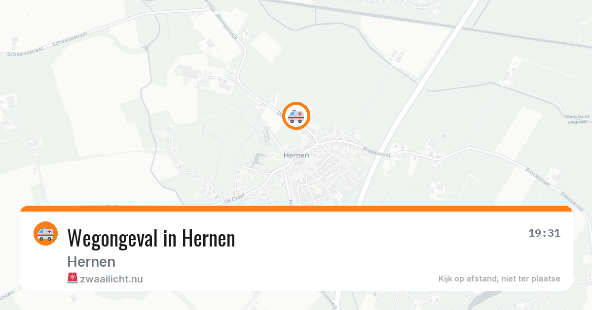 Wegongeval in Hernen — 11 jul 2026