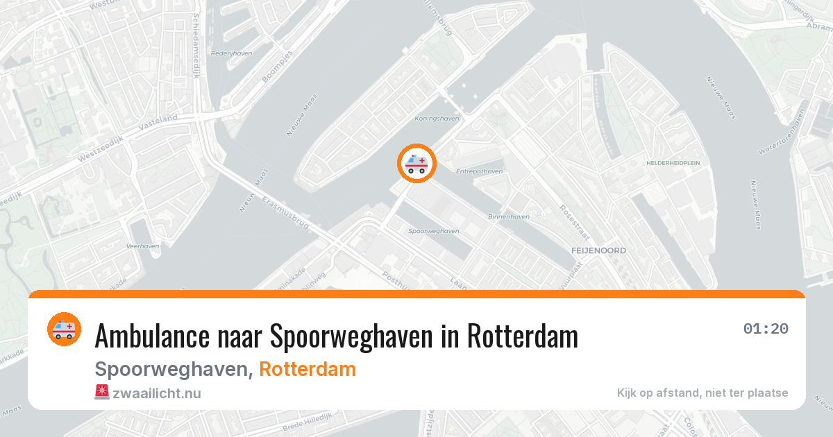 Ambulance naar Spoorweghaven in Rotterdam — 29 apr 2026