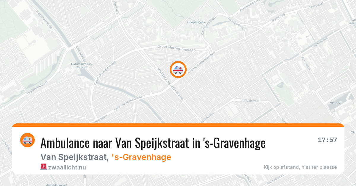 Ambulance naar Van Speijkstraat in 's-Gravenhage — 10 mei 2026