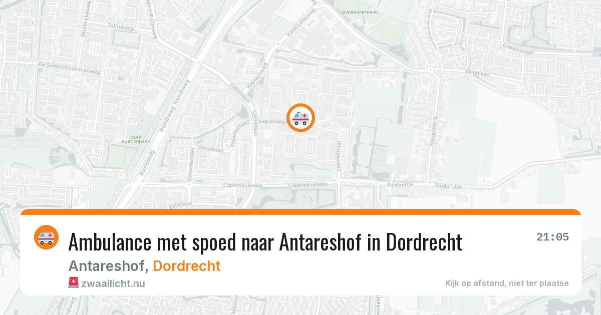 Ambulance met spoed naar Antareshof in Dordrecht — 14 mrt 2026