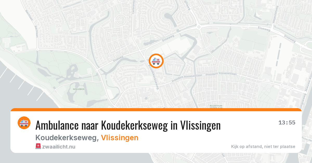 Ambulance naar Koudekerkseweg in Vlissingen — 10 jul 2026