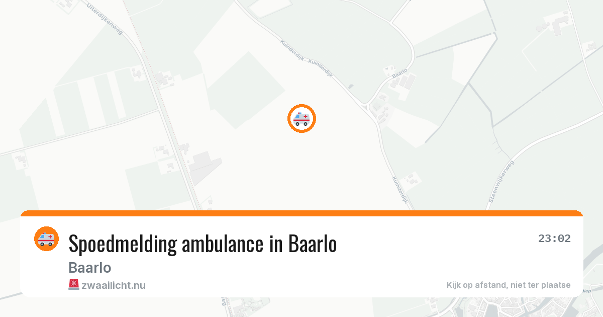 Spoedmelding ambulance in Baarlo — 6 jul 2026