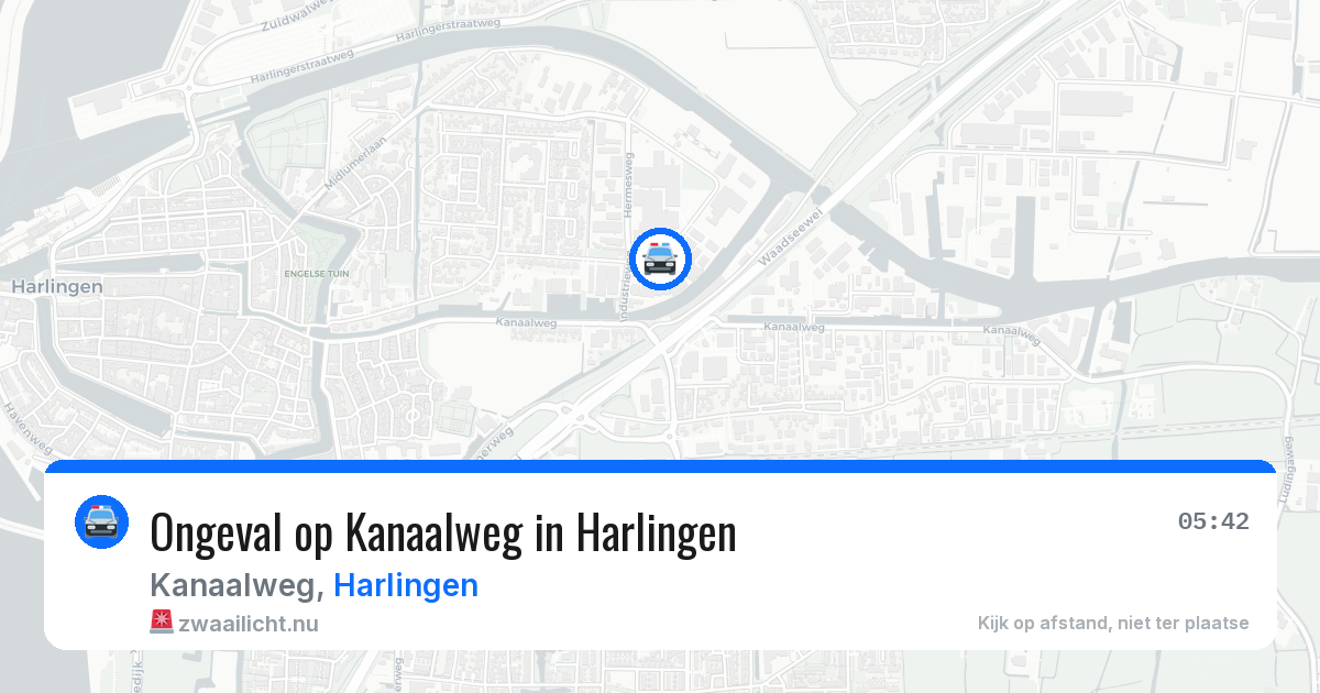 Ongeval op Kanaalweg in Harlingen — 17 mrt 2026