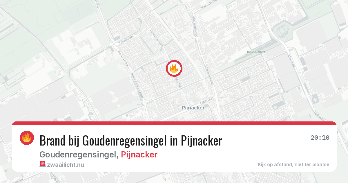Brand bij Goudenregensingel in Pijnacker — 23 jul 2026