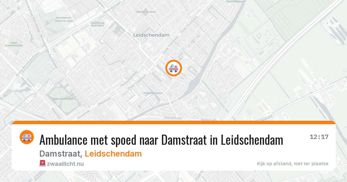 Ambulance met spoed naar Damstraat in Leidschendam — 23 jan 2026