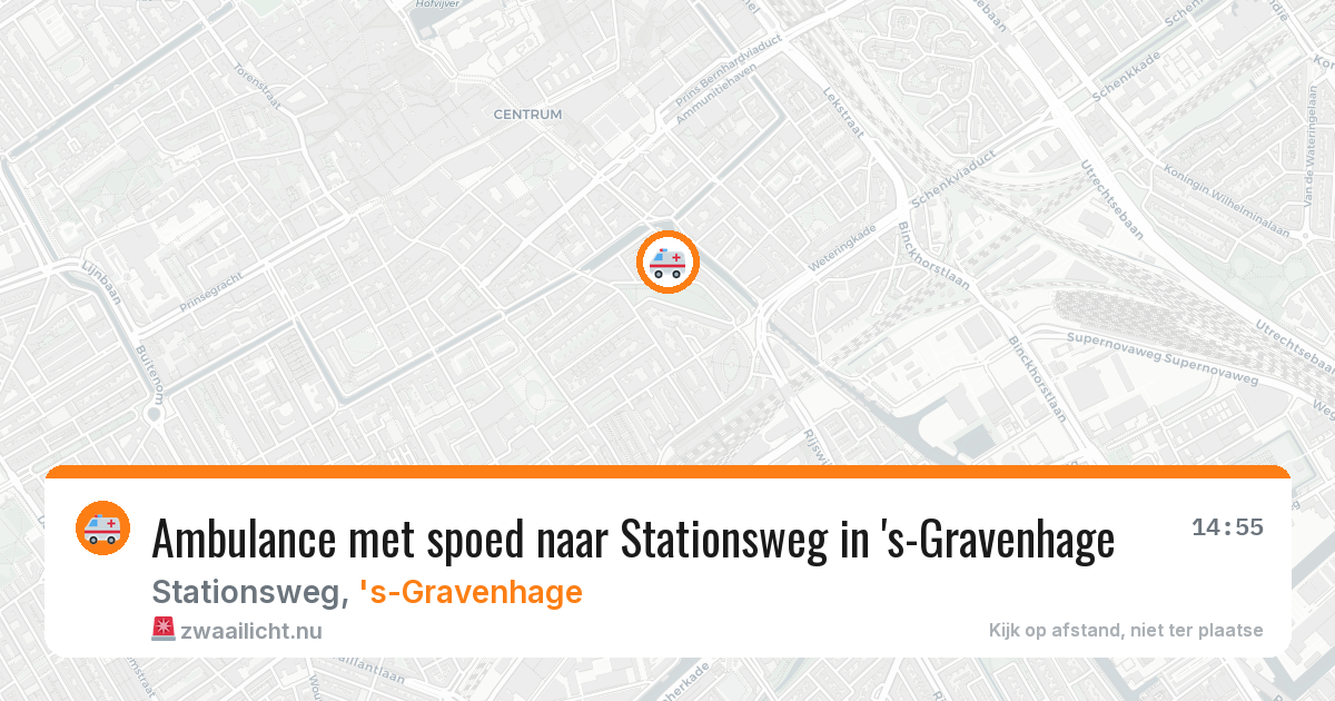 Ambulance met spoed naar Stationsweg in 's-Gravenhage — 26 feb 2026