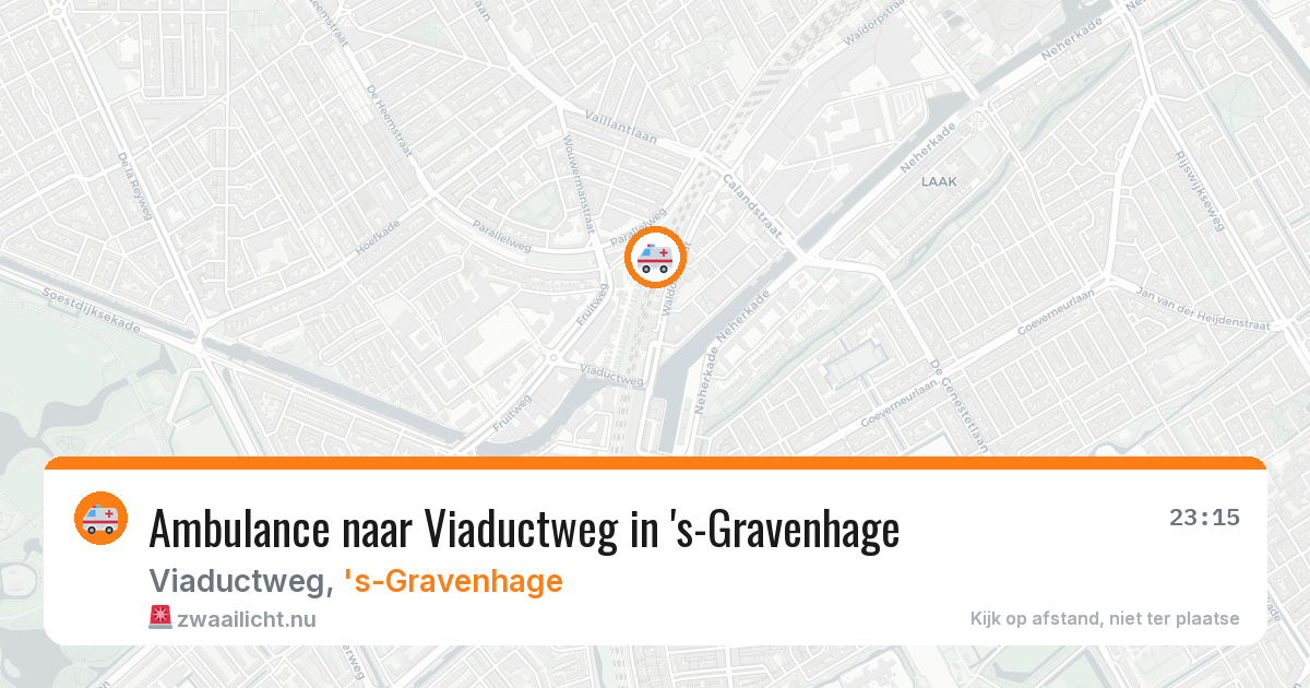 Ambulance naar Viaductweg in 's-Gravenhage — 10 mei 2026