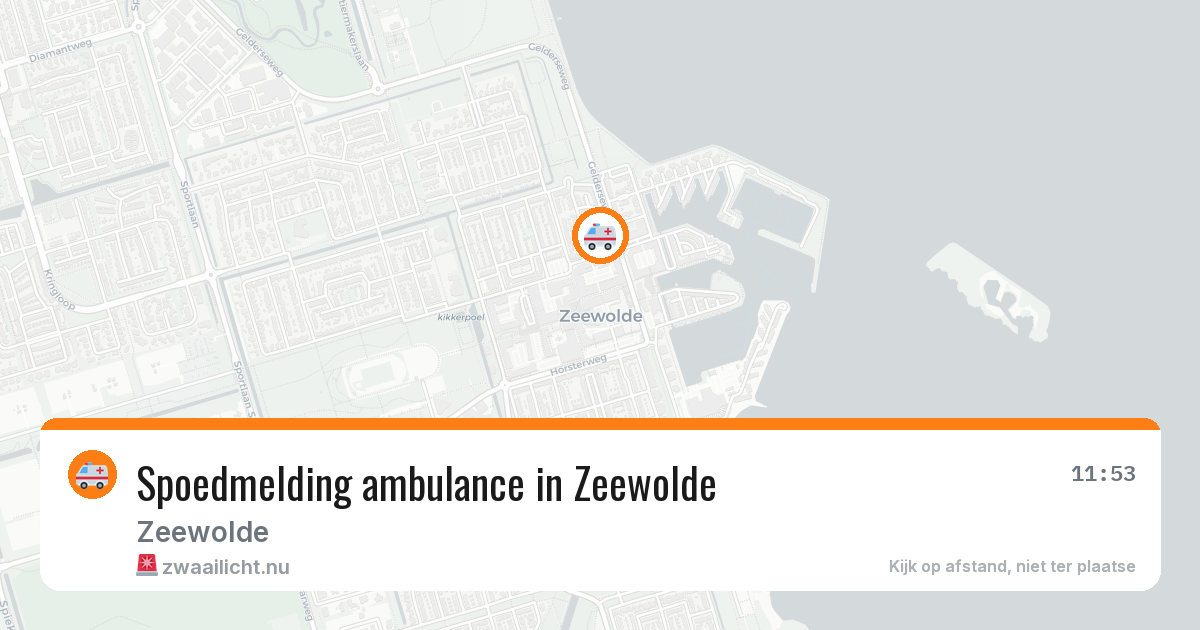 Spoedmelding ambulance in Zeewolde — 10 jul 2026