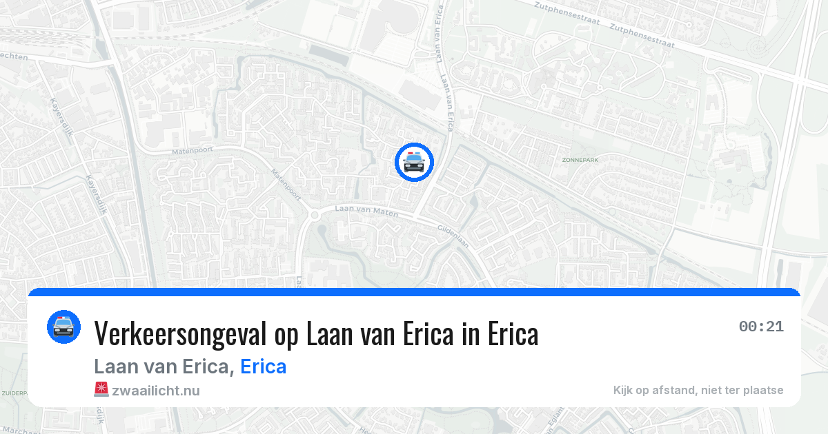 Verkeersongeval op Laan van Erica in Erica — 8 apr 2026