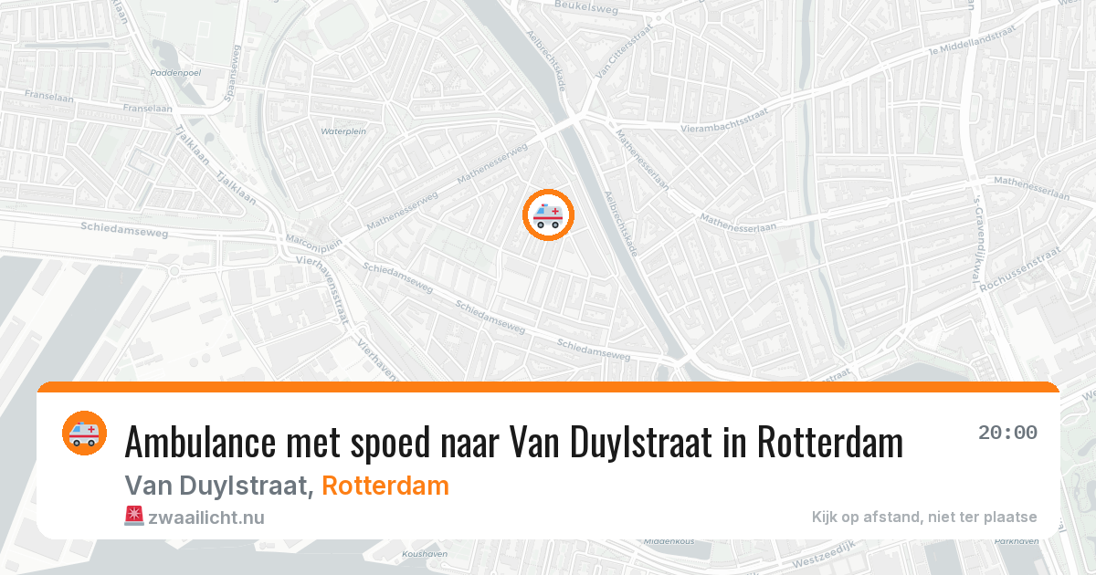Ambulance met spoed naar Van Duylstraat in Rotterdam — 5 jun 2026