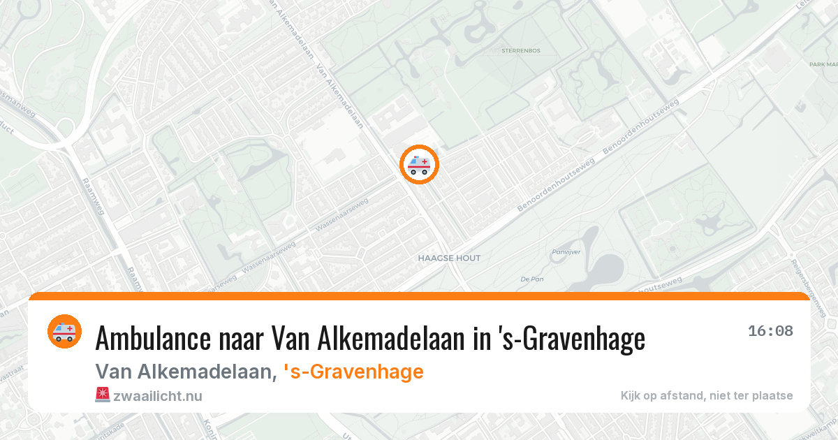 Ambulance naar Van Alkemadelaan in 's-Gravenhage — 20 mrt 2026