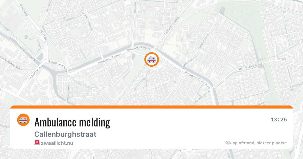 Ambulance melding — 1 jun 2026